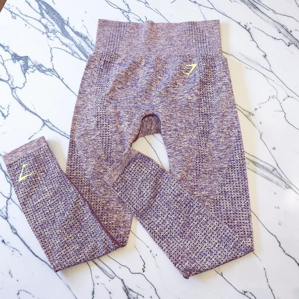 Gymshark Vital Seamless High Waisted Leggings Purple Wash XS
